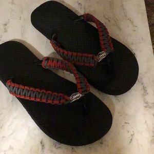 Custom made Jeep rubber flip flop thong sandals.